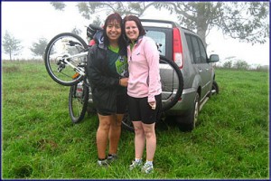 Sharon Before The St Mary's Mountain Bike Race