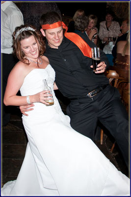 Warren And Sharon Partying It Up At Their Wedding