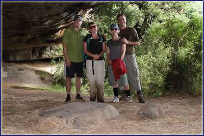 Warren, Sharon, Caroline And Lyall In Zulu Cave